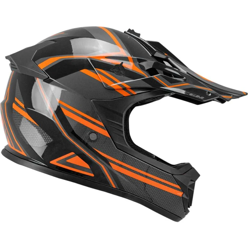 Promo Stagionale Casco Moto Bambino Cross CGM 267G DIRT-X FURY Nero Grigio Arancione