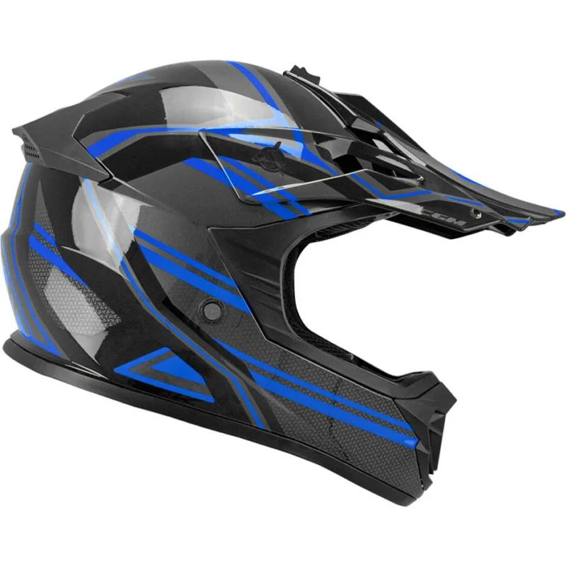Casco Moto Bambino Cross CGM 267G DIRT-X FURY Nero Grigio Blu Occasione Imperdibile
