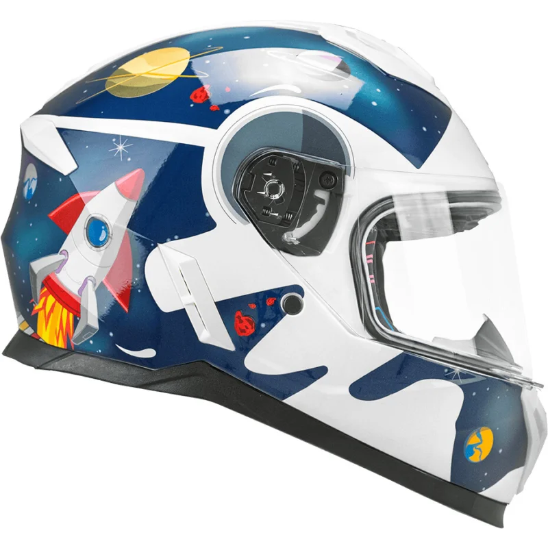 Casco Moto Bambino Integrale CGM 265S MICRO SPACE Blu Bianco Compra Online