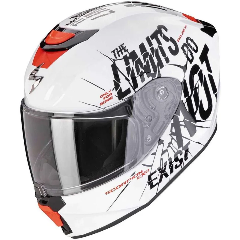 Casco Moto Bambino Integrale Scorpion EXO-JNR BOUM Bianco Nero Occasione Imperdibile