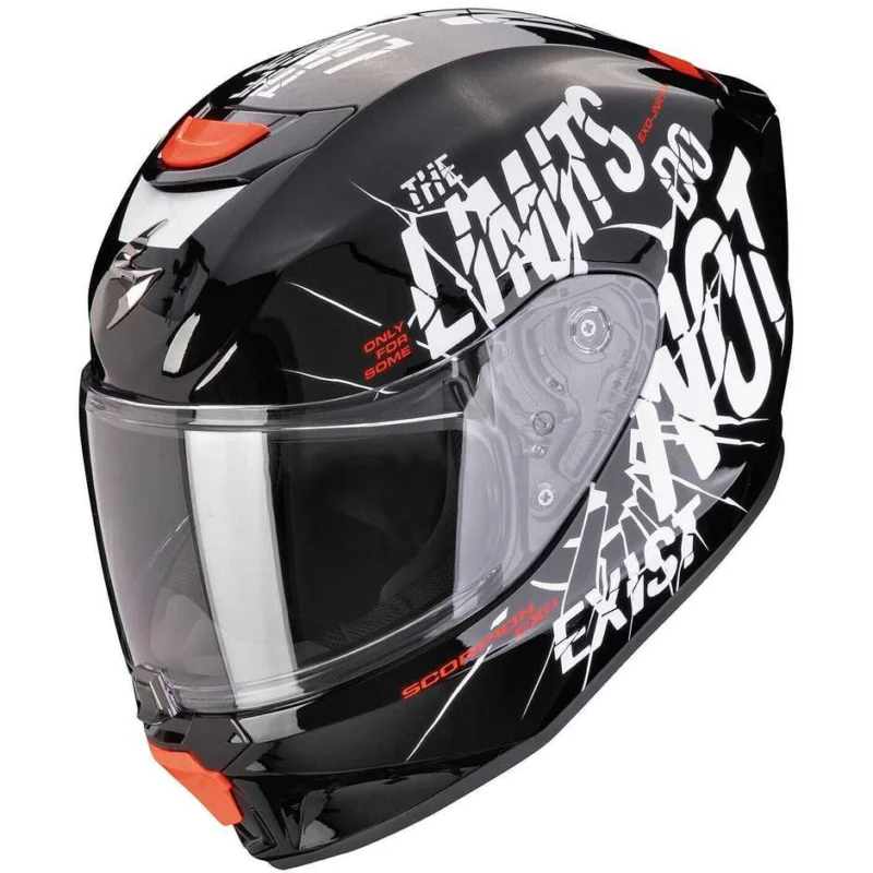Casco Moto Bambino Integrale Scorpion EXO-JNR BOUM Nero Bianco Offerta Speciale