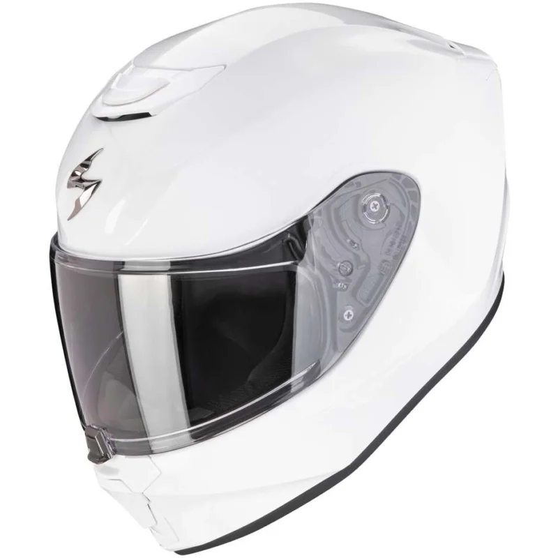 Spedizione Espresso Casco Moto Bambino Integrale Scorpion EXO-JNR SOLID Bianco