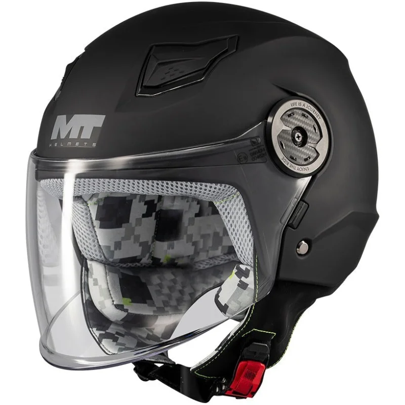 Sconto Casco Moto Bambino Jet Mt Helmets LITE PURE A1 Nero Opaco