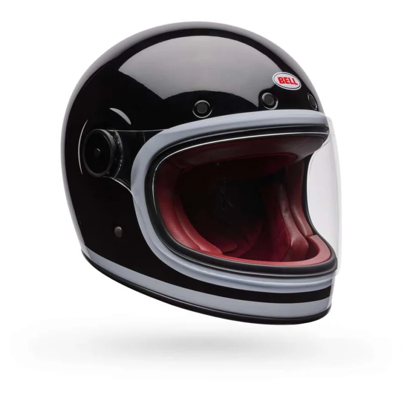 Casco Moto Bell BULLITT GT LANE Nero Bianco Popolare