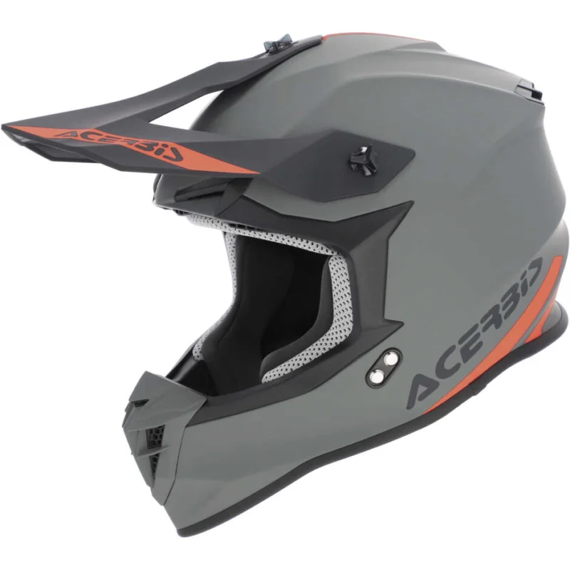 Casco Moto Cross Acerbis LINEAR 2206 Grigio Consegna Rapida