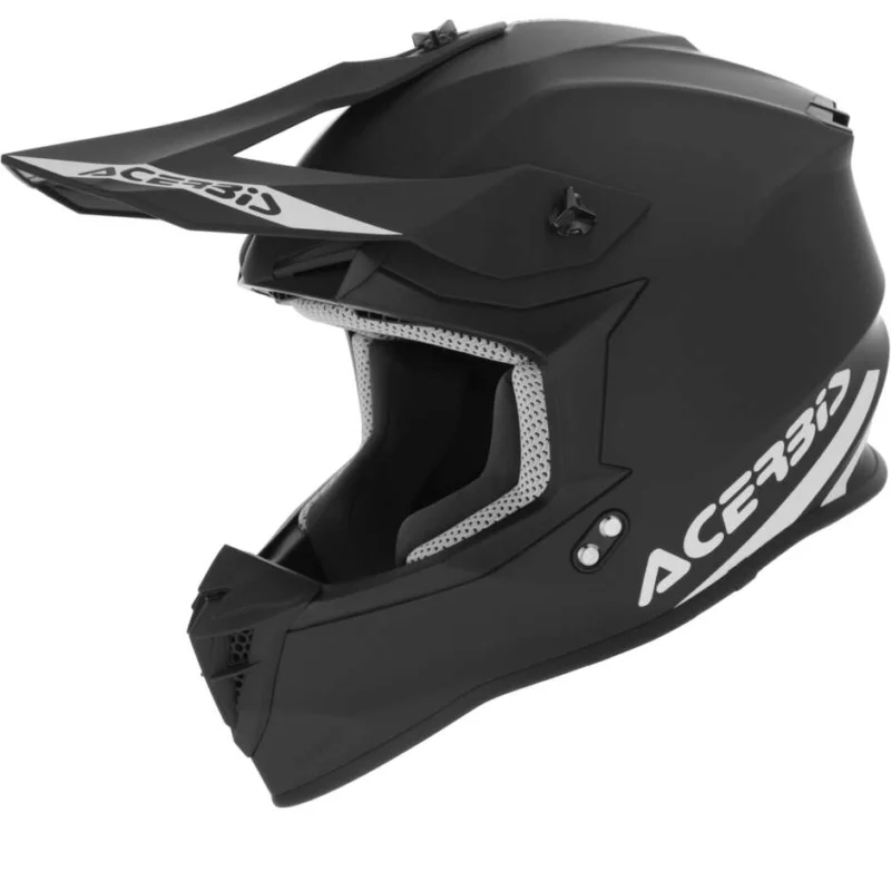 Casco Moto Cross Acerbis LINEAR 2206 Nero Opaco Spedito Oggi