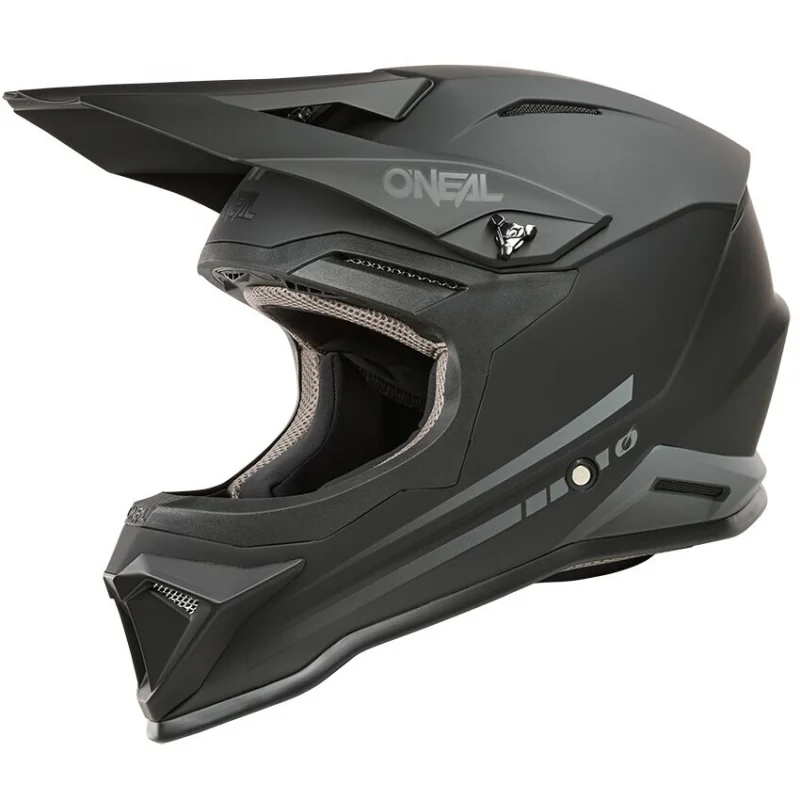 Vendita Finale Casco Moto Cross Bambino Enduro Oneal 1SRS SOLID Nero Opaco
