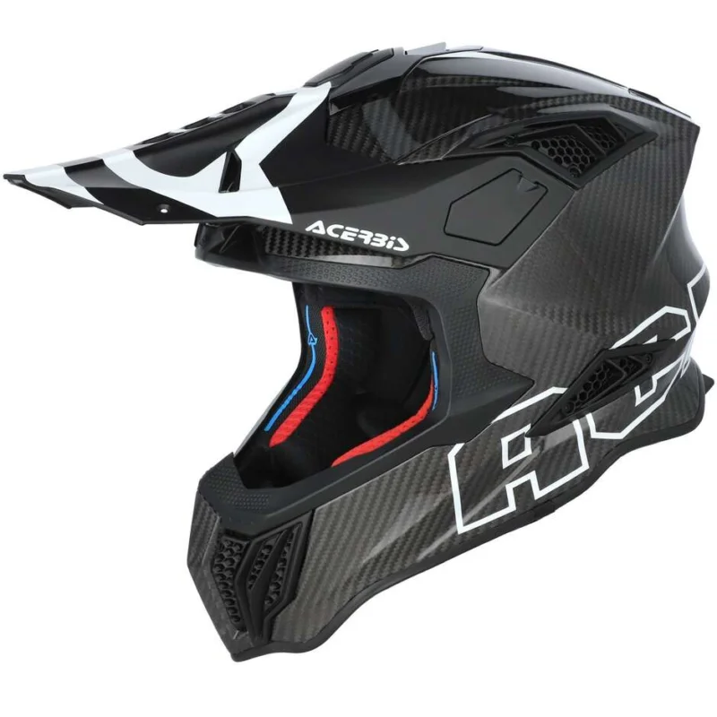 Offerta Limitata Casco Moto Cross Enduro Acerbis AIRSTRIKE-C Nero Bianco