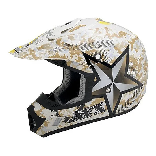 Promozione Casco Moto Cross Enduro Afx FX-17 Marpat Camo