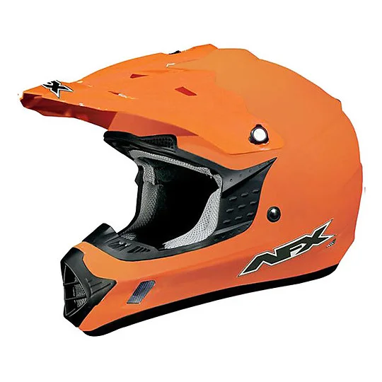 Sconto Casco Moto Cross Enduro Afx FX-17 Monocolore Arancio