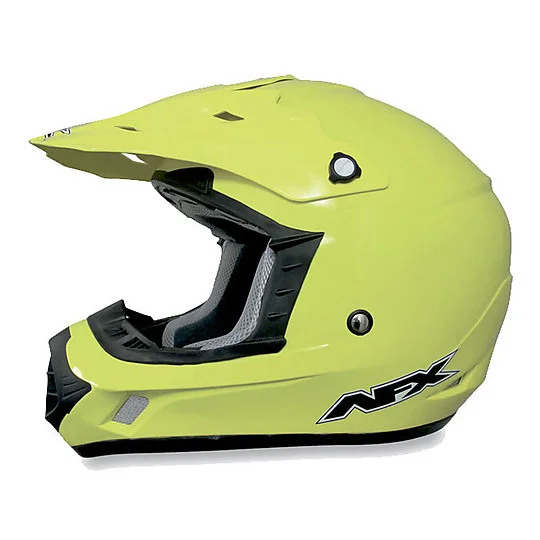 Casco Moto Cross Enduro Afx FX-17 Monocolore Giallo Fluo Compra Online