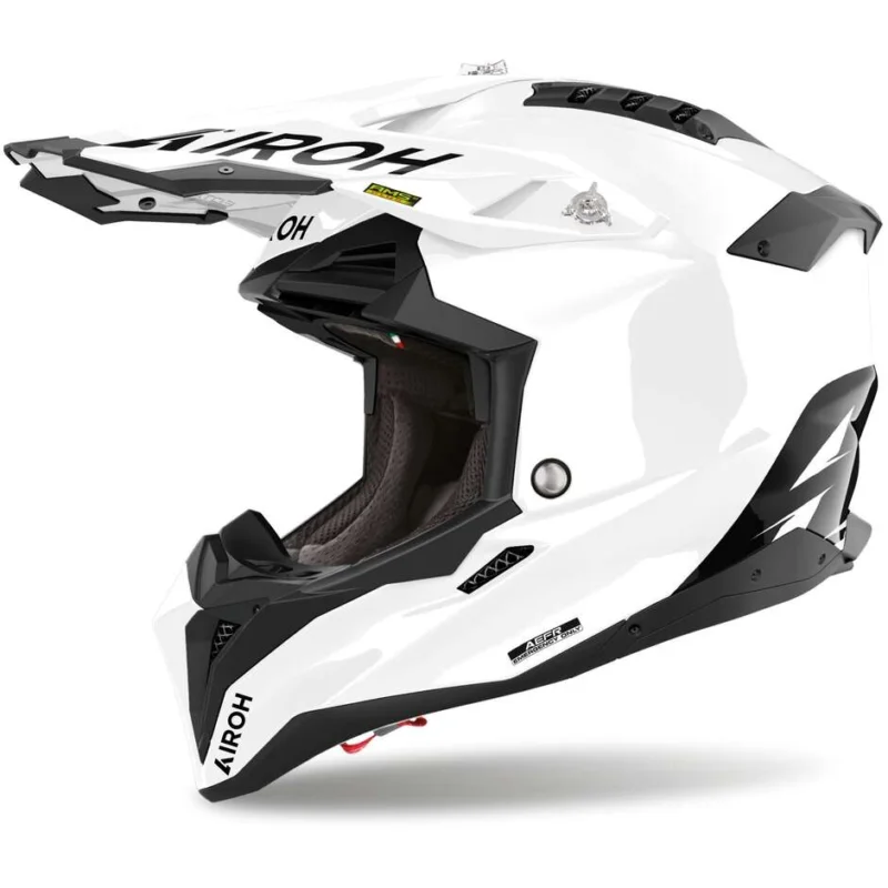 Più Venduto Casco Moto Cross Enduro Airoh AVIATOR 3 FIM COLOR Bianco Lucido