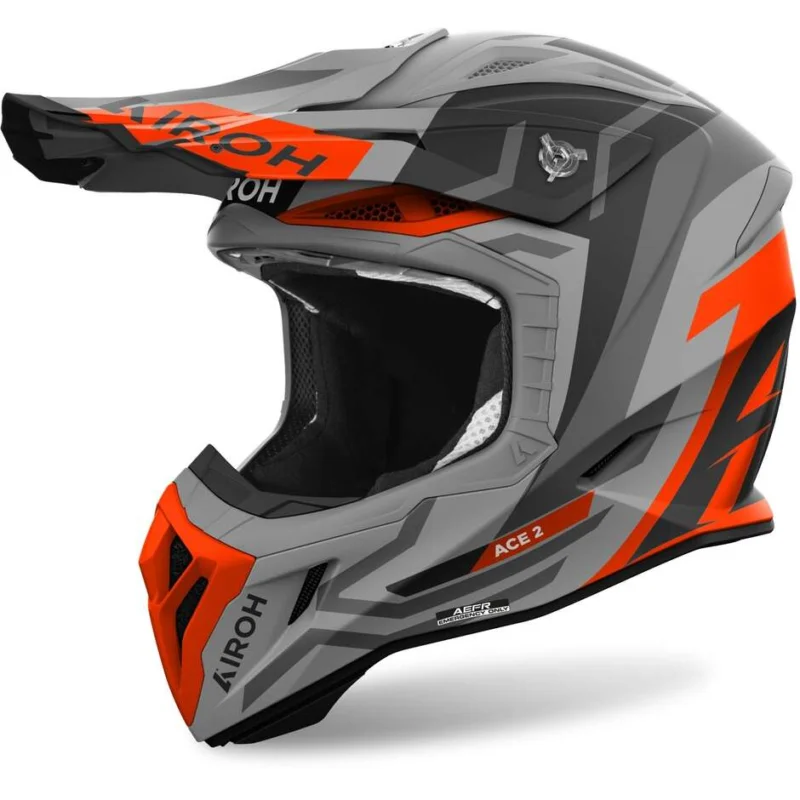 Miglior Prezzo Casco Moto Cross Enduro Airoh AVIATOR ACE 2 GROUND Arancio Opaco