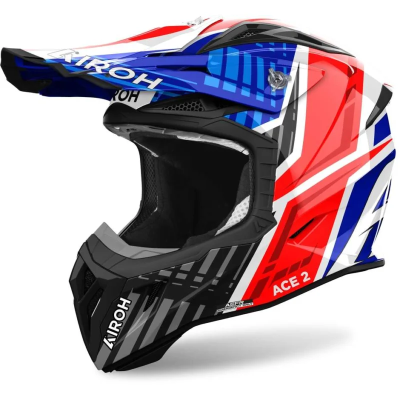 Acquista Ora Casco Moto Cross Enduro Airoh AVIATOR ACE 2 PROUD Blu Rosso