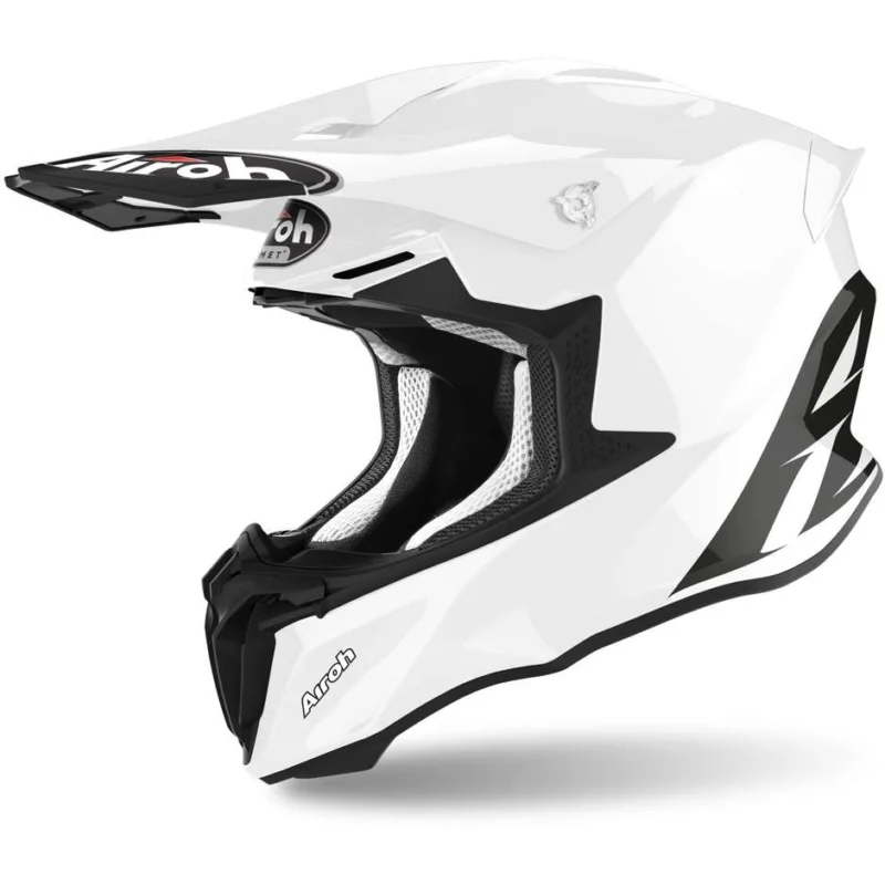 Spedizione Gratuita Casco Moto Cross Enduro Airoh TWIST 2.0 Color Bianco Lucido