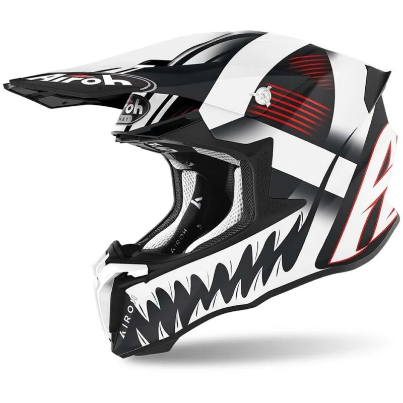Casco Moto Cross Enduro Airoh TWIST 2.0 MASK Opaco Spedizione Espresso