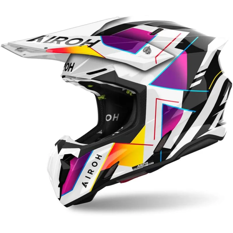 Acquista Ora Casco Moto Cross Enduro Airoh TWIST 3 RAINBOW Lucido