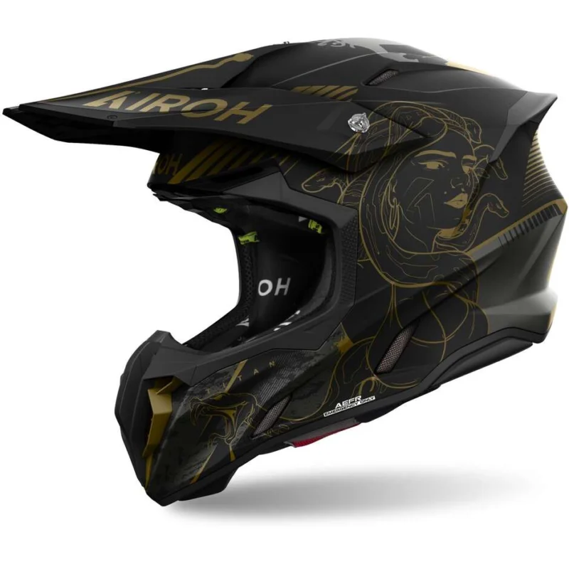 Casco Moto Cross Enduro Airoh TWIST 3 TITAN Opaco Must-Have