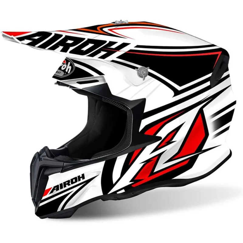 Casco Moto Cross Enduro Airoh Twist Avanger Bianco Lucido Consegna Rapida