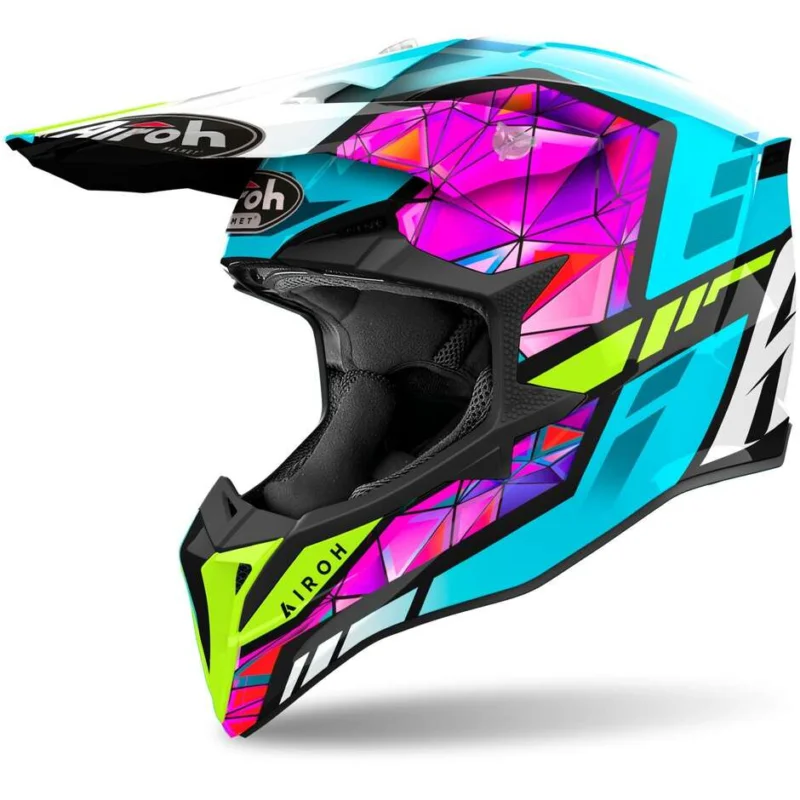 Economico Casco Moto Cross Enduro Airoh WRAAAP DIAMOND