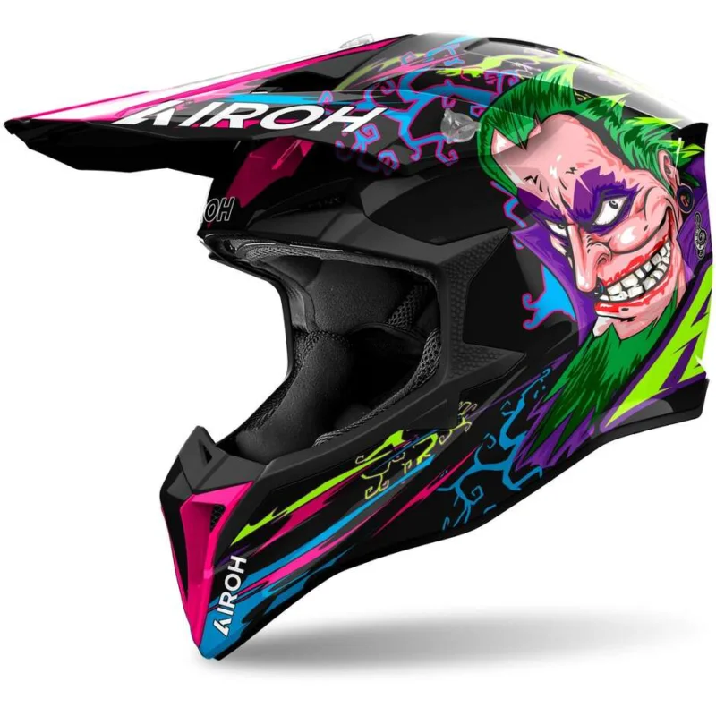 Offerta Del Giorno Casco Moto Cross Enduro Airoh WRAAAP MUSIC Lucido