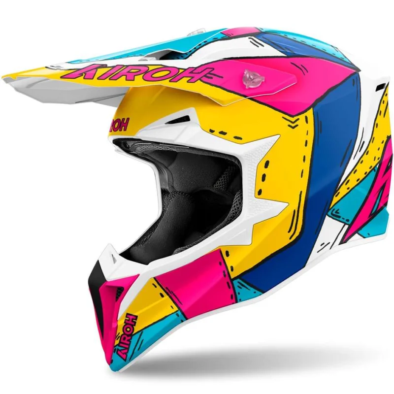 Occasione Imperdibile Casco Moto Cross Enduro Airoh WRAAAP PAINT Opaco