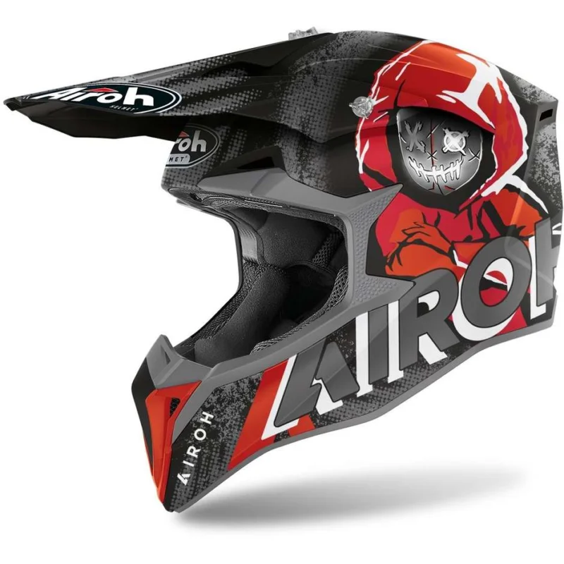 Offerta Del Giorno Casco Moto Cross Enduro Airoh WRAAP Alien Rosso Opaco