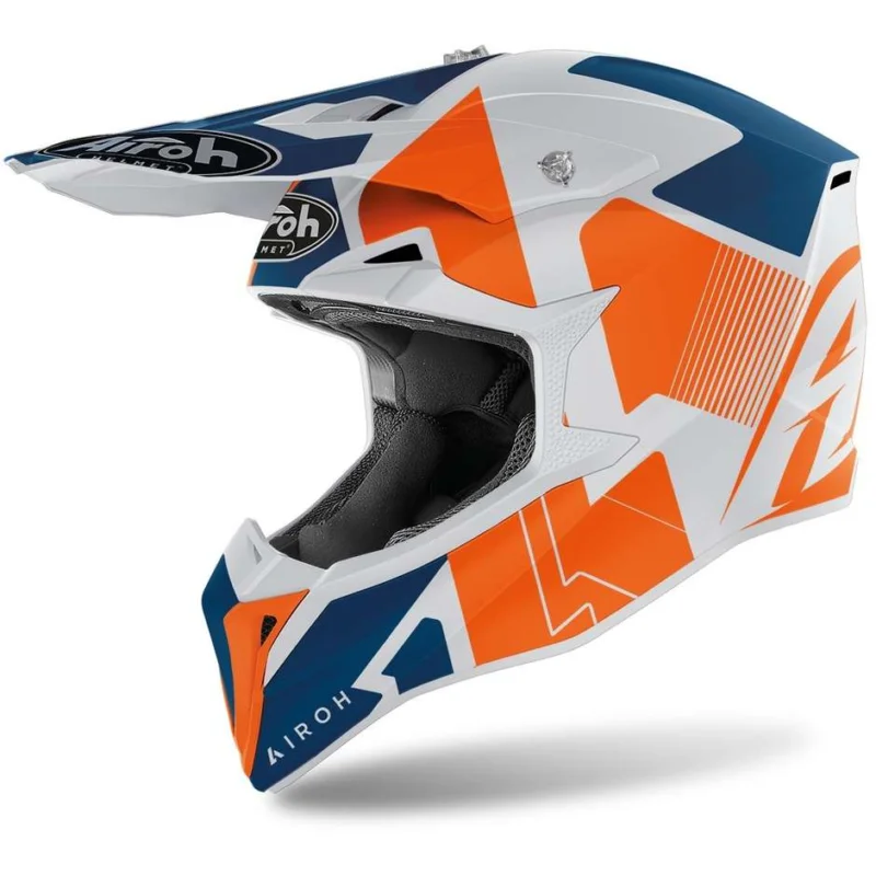 Casco Moto Cross Enduro Airoh WRAAP Raze Arancio Opaco Occasione Imperdibile