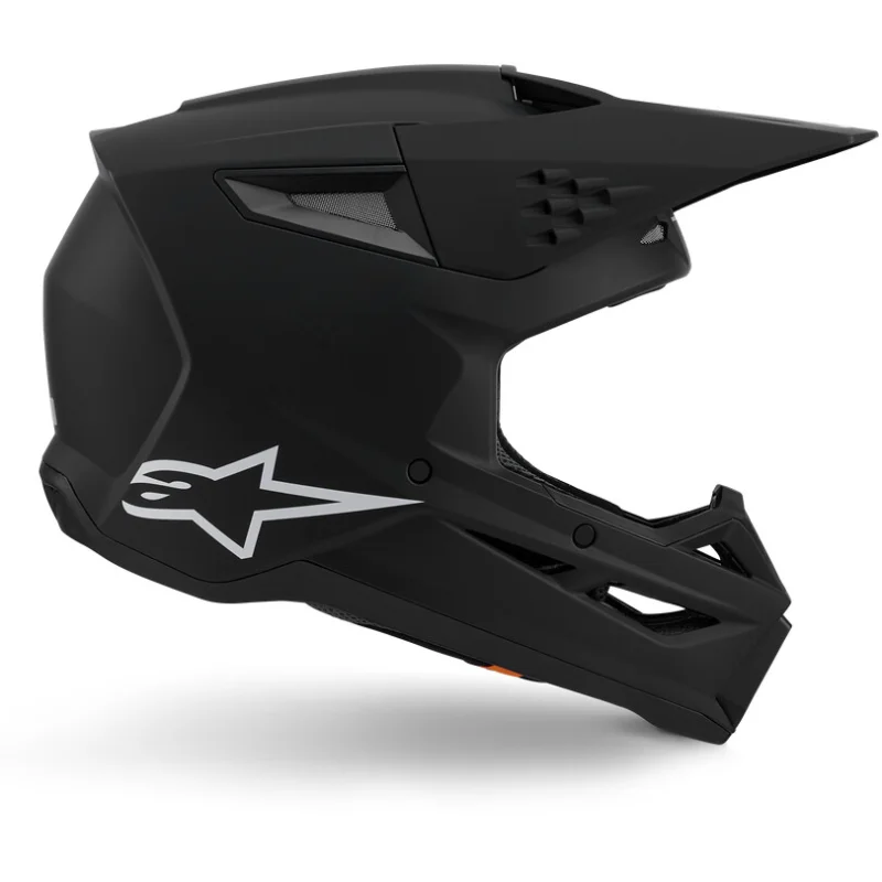 Casco Moto Cross Enduro Alpinestars SM3 Solid Ece06 nero opaco Sconto