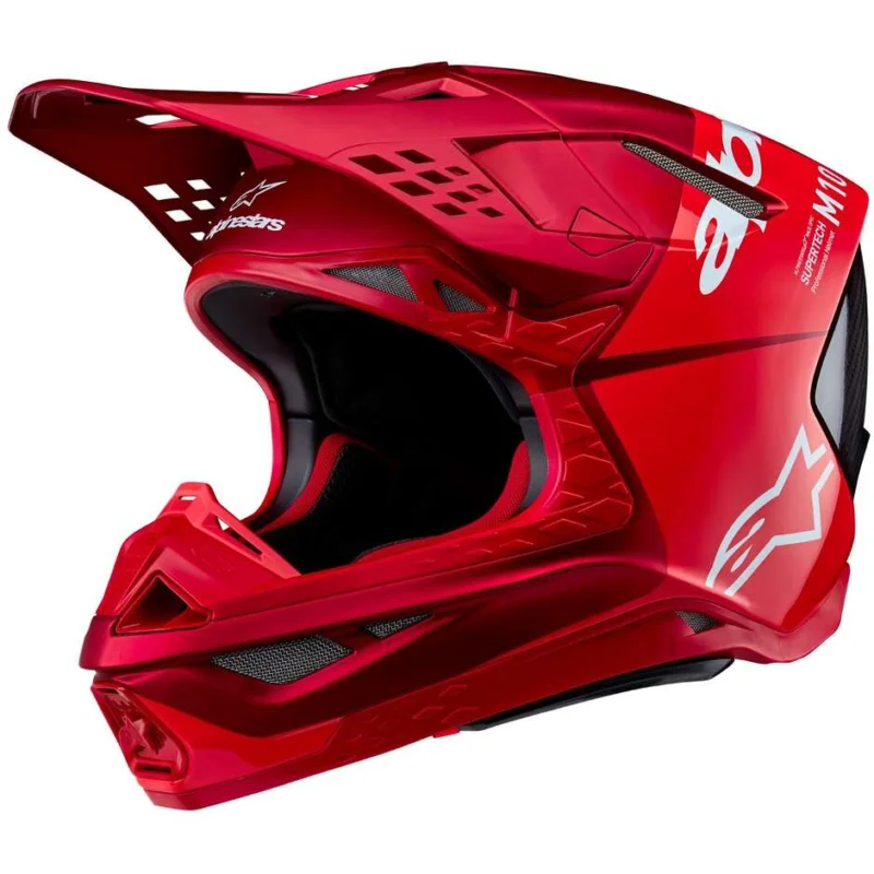Casco Moto Cross Enduro Alpinestars SUPERTECH S-M10 FLOOD 22.06 Rosso Fluo Offerta Speciale