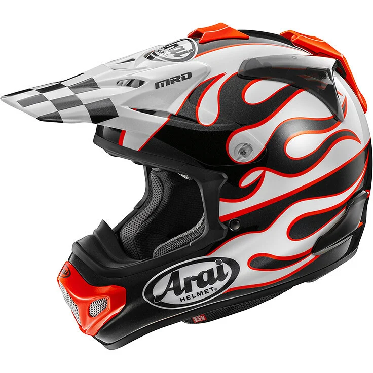 Compra Adesso Casco Moto Cross Enduro Arai MX-V EVO Flame Bianco