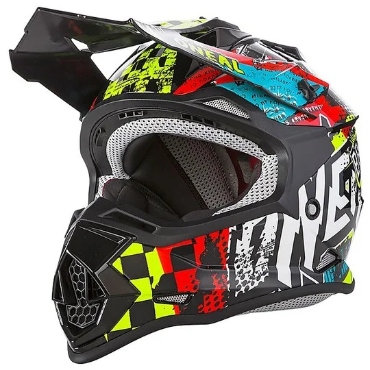Casco moto Cross Enduro Bambino O'neal 2 Series WILD Multi Must-Have