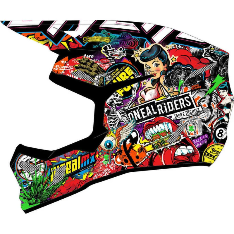 Casco Moto Cross Enduro Bambino Oneal 3SRS Youth CRANK Multi Affare