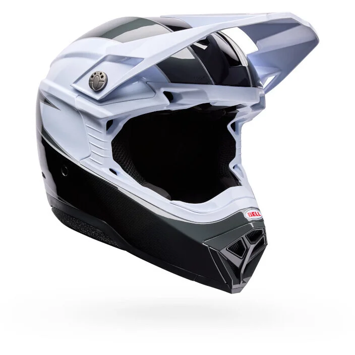 Novità Casco Moto Cross Enduro Bell Moto-10 Mips FALCON Bianco Nero