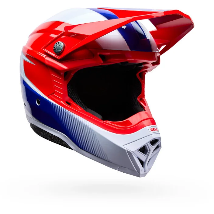Casco Moto Cross Enduro Bell Moto-10 Mips FALCON Rosso Bianco Offerta Del Giorno