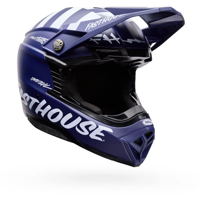 Offerta Del Giorno Casco Moto Cross Enduro Bell Moto-10 Mips FASTHOUSE Blu Navy