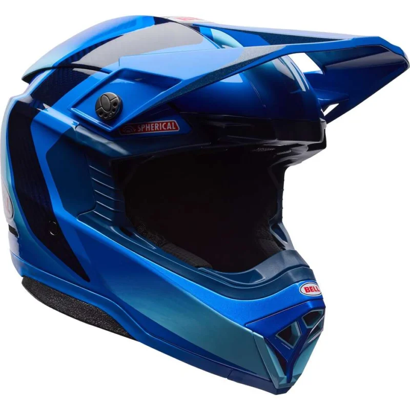 Non Perdere Casco Moto Cross Enduro Bell Moto-10 Spherical ET3 CORTEZ SE Blu