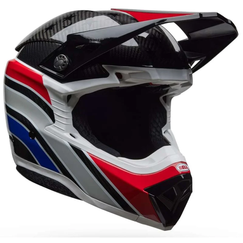 Casco Moto Cross Enduro Bell MOTO-10 SPHERICAL RSD OLD GLORY Rosso Blu Prezzo Ridotto