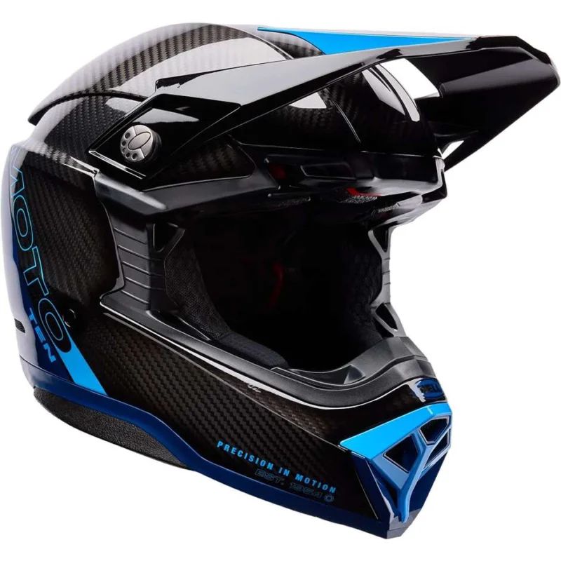 Casco Moto Cross Enduro Bell Moto-10 Spherical STRIKE Blu Ultimissimo Modello
