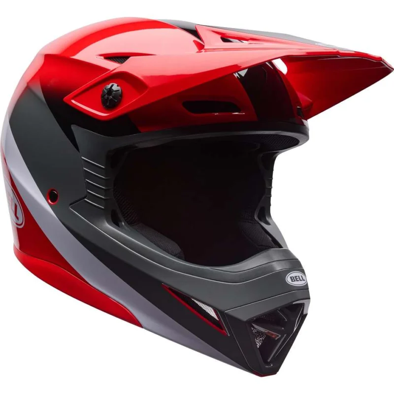 Casco Moto Cross Enduro Bell MX-10 Mips AVIATOR Rosso Nero Solo Oggi