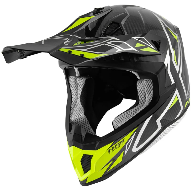 Casco Moto Cross Enduro Givi 70.1 VECTOR Silver Giallo Offerta Del Giorno