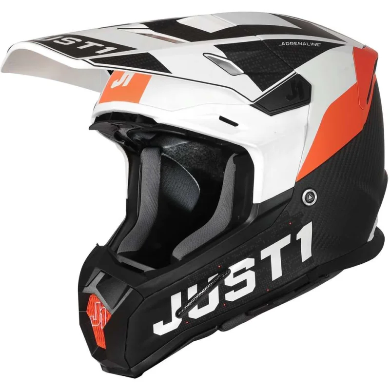 Offerta Del Giorno Casco Moto Cross Enduro in Carbonio Just1 J22 ADRENALINE Arancio Carbon