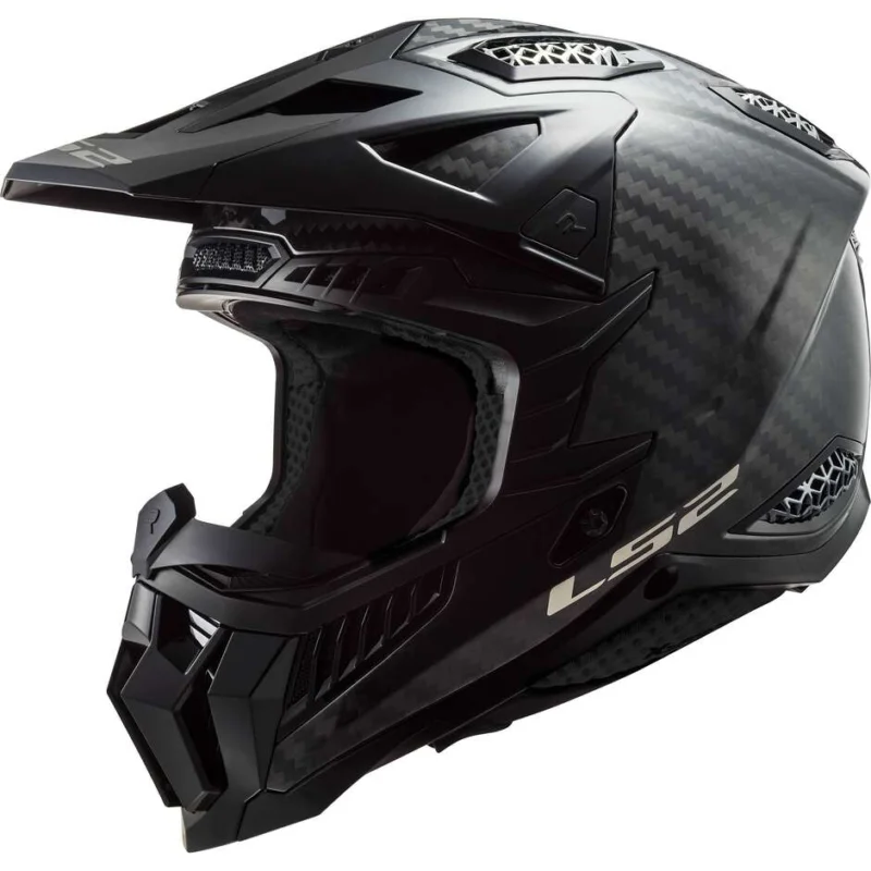 Casco Moto Cross Enduro In Carbonio Ls2 MX703 X-FORCE Solid Carbonio Lucido Soddisfatti O Rimborsati