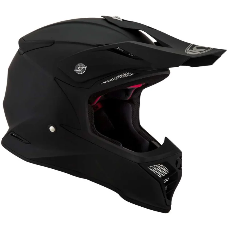 Casco Moto Cross Enduro In Fibra KYT SKYHAWK PLAIN Opaco Nero Non Perdere