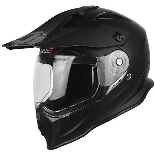 Casco Moto Cross Enduro Just 1 J14 Adventure Full Carbon Solid Nero Opaco Affare