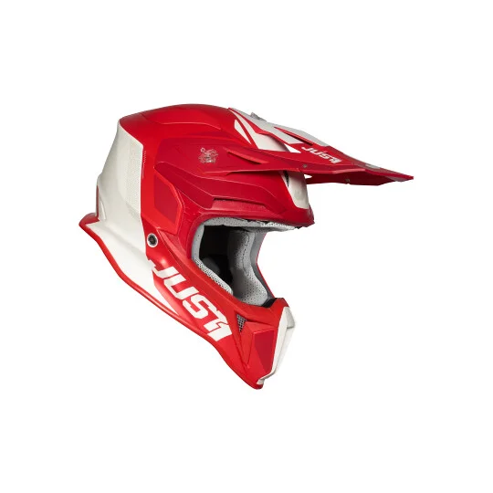 Casco Moto Cross Enduro Just1 J18 Mips Pulsar Rosso Bianco Opaco Offerta