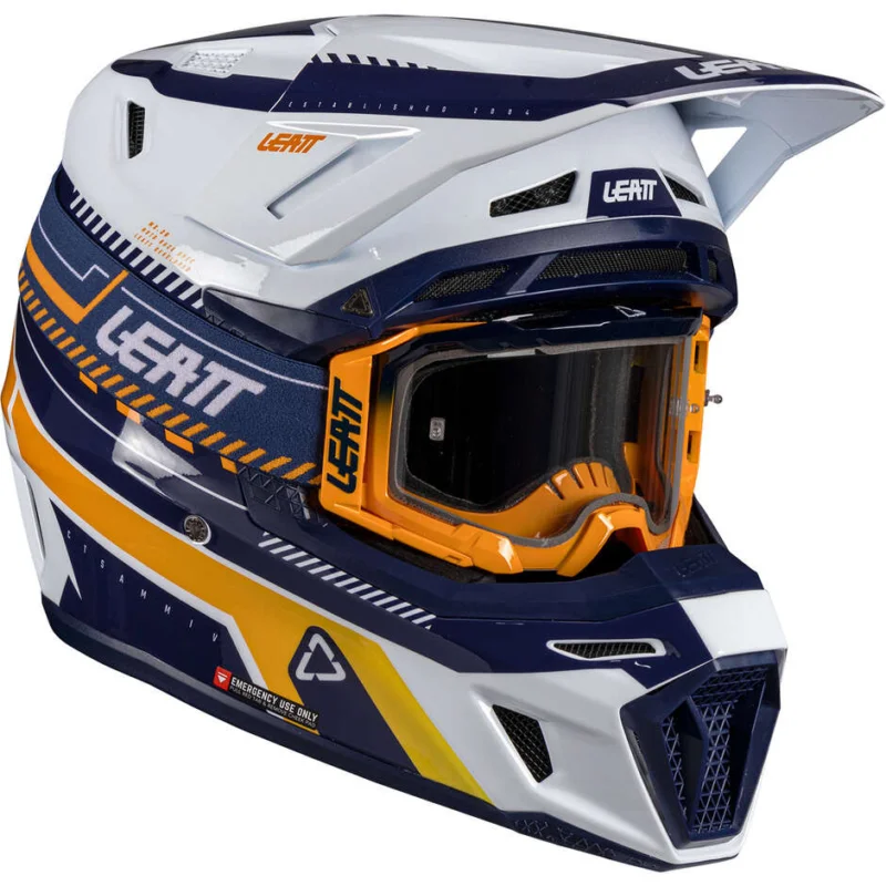 Ultima Occasione Casco Moto Cross Enduro KIT 8.5 - V26 Leatt Arancione