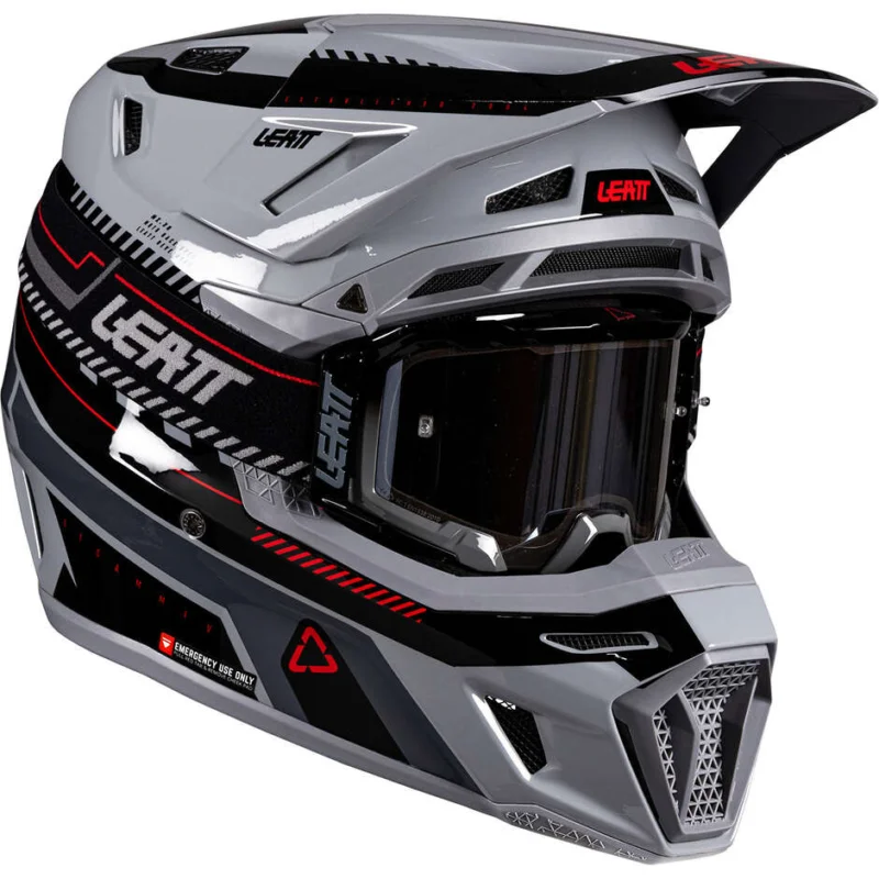 Casco Moto Cross Enduro KIT 8.5 - V26 Leatt Grigio Direttamente Dal Produttore