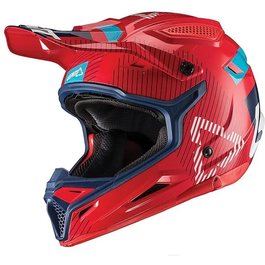 Casco Moto Cross Enduro Leatt GPX 4.5 V19.2 Rosso Ink Popolare