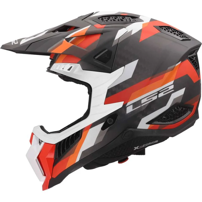 Casco Moto Cross Enduro LS2 MX703 X-FORCE PHANTOM Arancio Rosso Compra Online